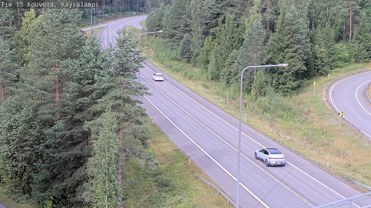 Weather Camera Image Road 15 Kouvola, Käyrälampi, Kouvola, Kymenlaakso