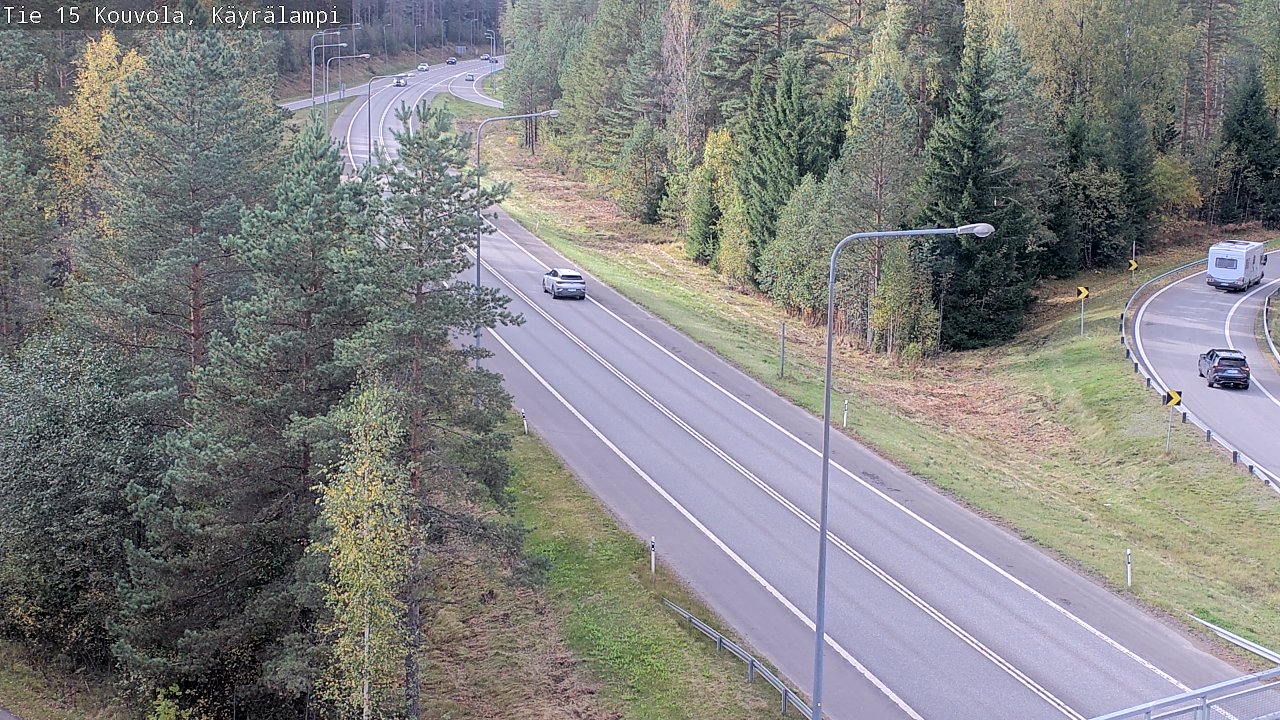 Weather Camera Image Road 15 Kouvola, Käyrälampi, Kouvola, Kymenlaakso