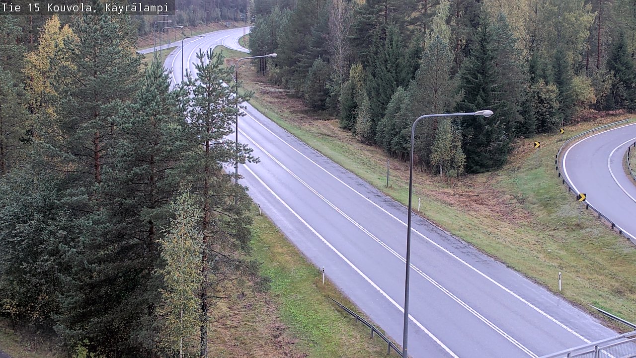 Weather Camera Image Road 15 Kouvola, Käyrälampi, Kouvola, Kymenlaakso
