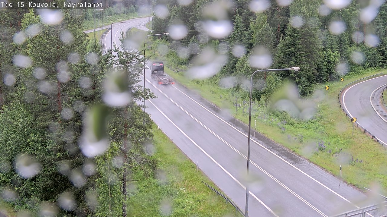 Weather Camera Image Väg 15 Kouvola, Käyrälampi, Kouvola, Kymenlaakso