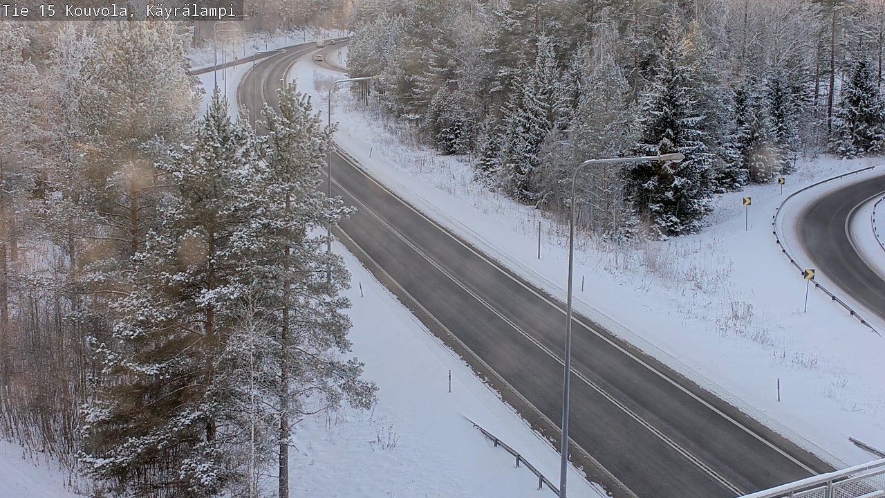 Weather Camera Image Road 15 Kouvola, Käyrälampi, Kouvola, Kymenlaakso