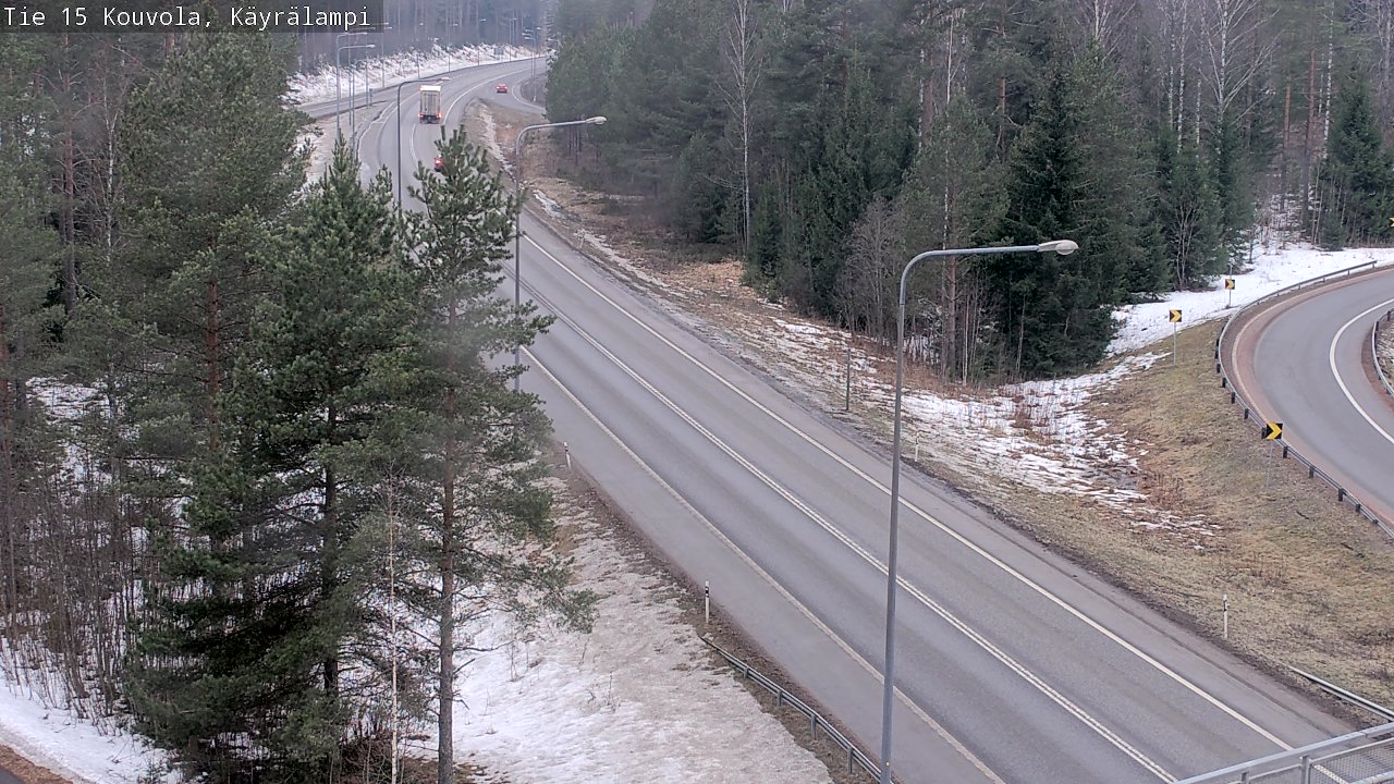 Weather Camera Image Väg 15 Kouvola, Käyrälampi, Kouvola, Kymenlaakso
