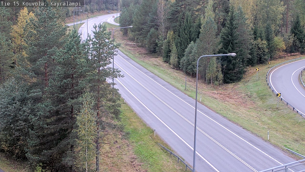 Weather Camera Image Road 15 Kouvola, Käyrälampi, Kouvola, Kymenlaakso
