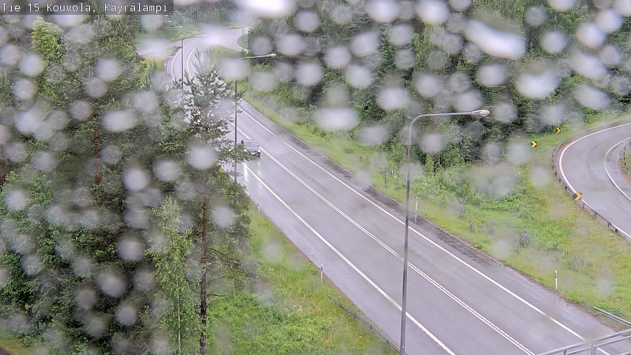 Weather Camera Image Väg 15 Kouvola, Käyrälampi, Kouvola, Kymenlaakso