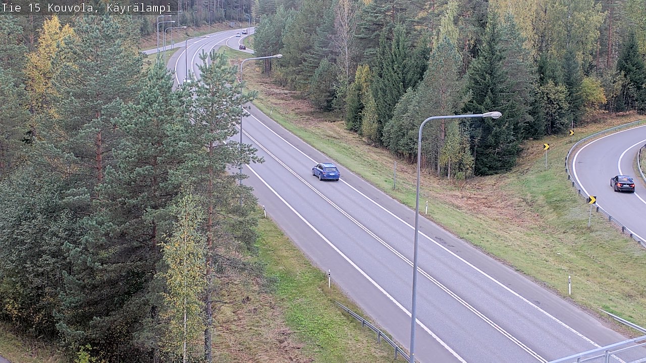 Weather Camera Image Road 15 Kouvola, Käyrälampi, Kouvola, Kymenlaakso
