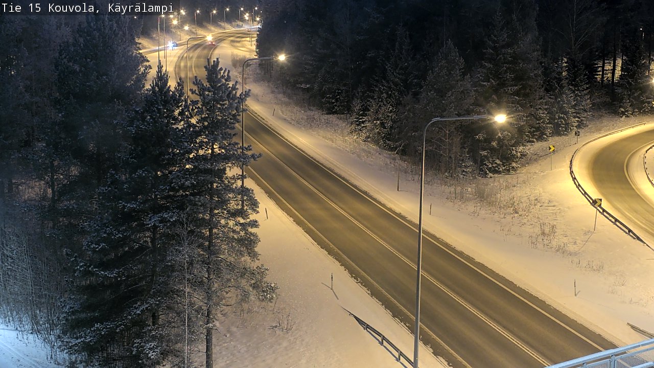 Weather Camera Image Road 15 Kouvola, Käyrälampi, Kouvola, Kymenlaakso