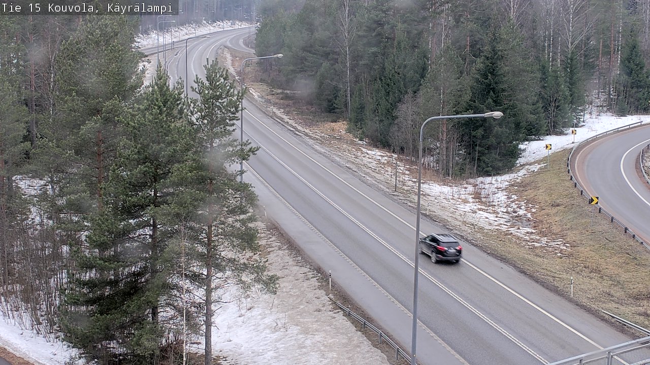 Weather Camera Image Väg 15 Kouvola, Käyrälampi, Kouvola, Kymenlaakso