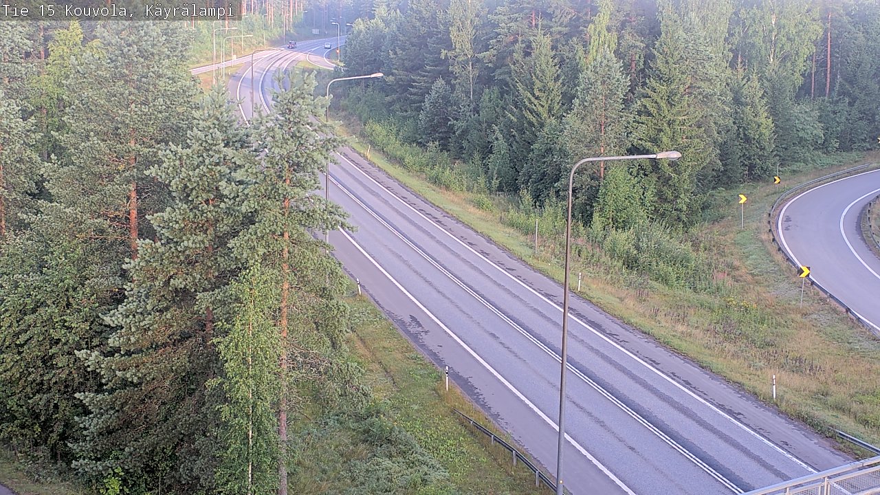 Weather Camera Image Road 15 Kouvola, Käyrälampi, Kouvola, Kymenlaakso