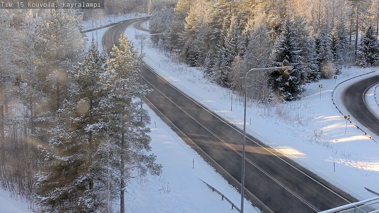 Weather Camera Image Road 15 Kouvola, Käyrälampi, Kouvola, Kymenlaakso