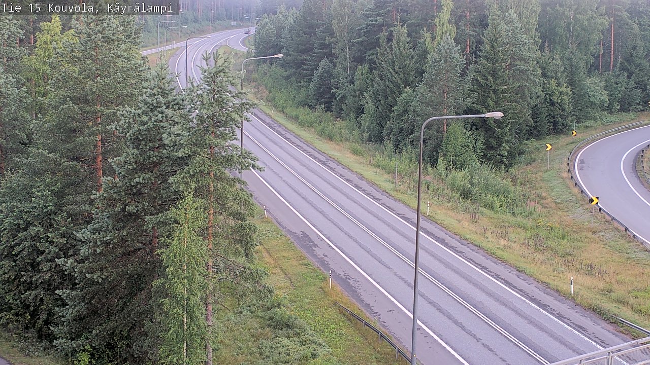 Weather Camera Image Road 15 Kouvola, Käyrälampi, Kouvola, Kymenlaakso