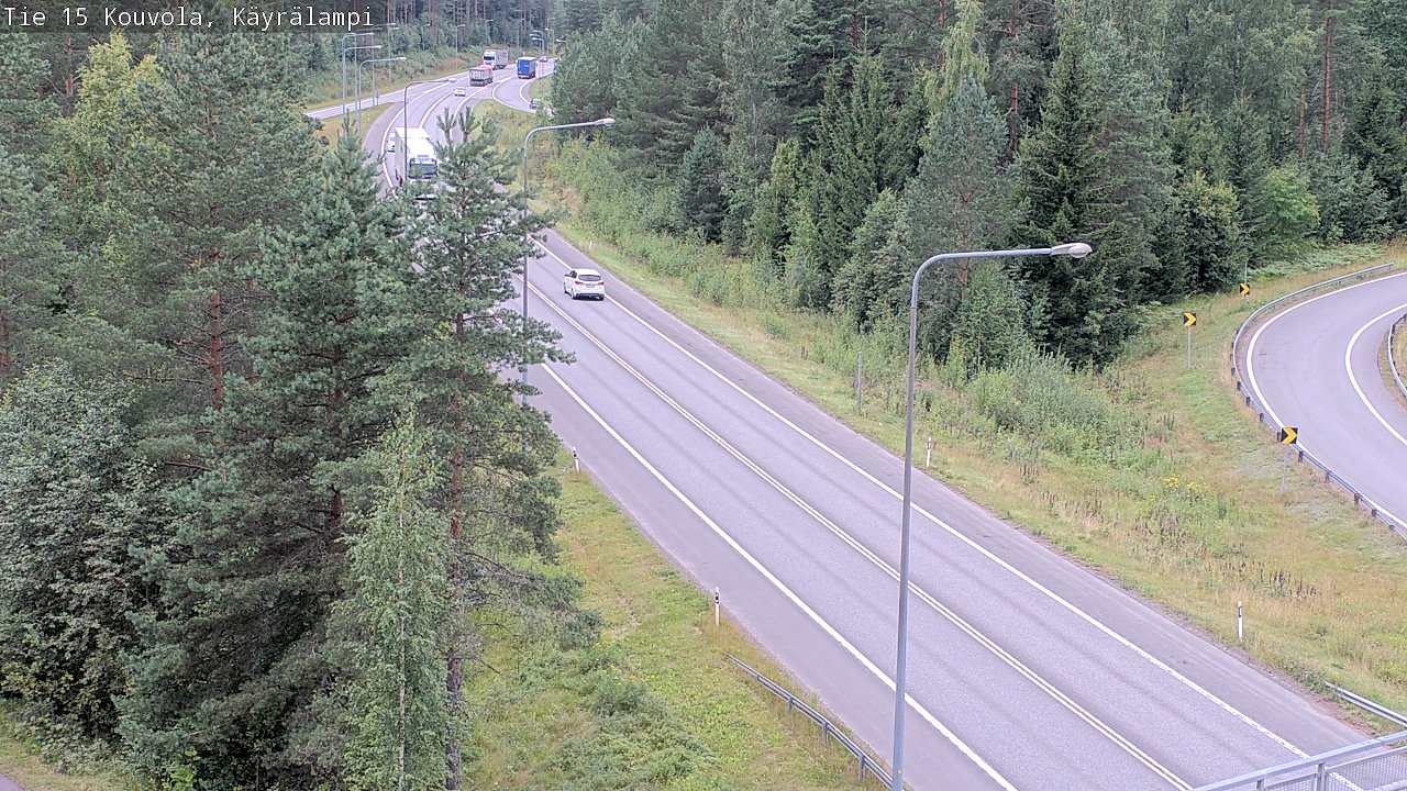 Weather Camera Image Road 15 Kouvola, Käyrälampi, Kouvola, Kymenlaakso