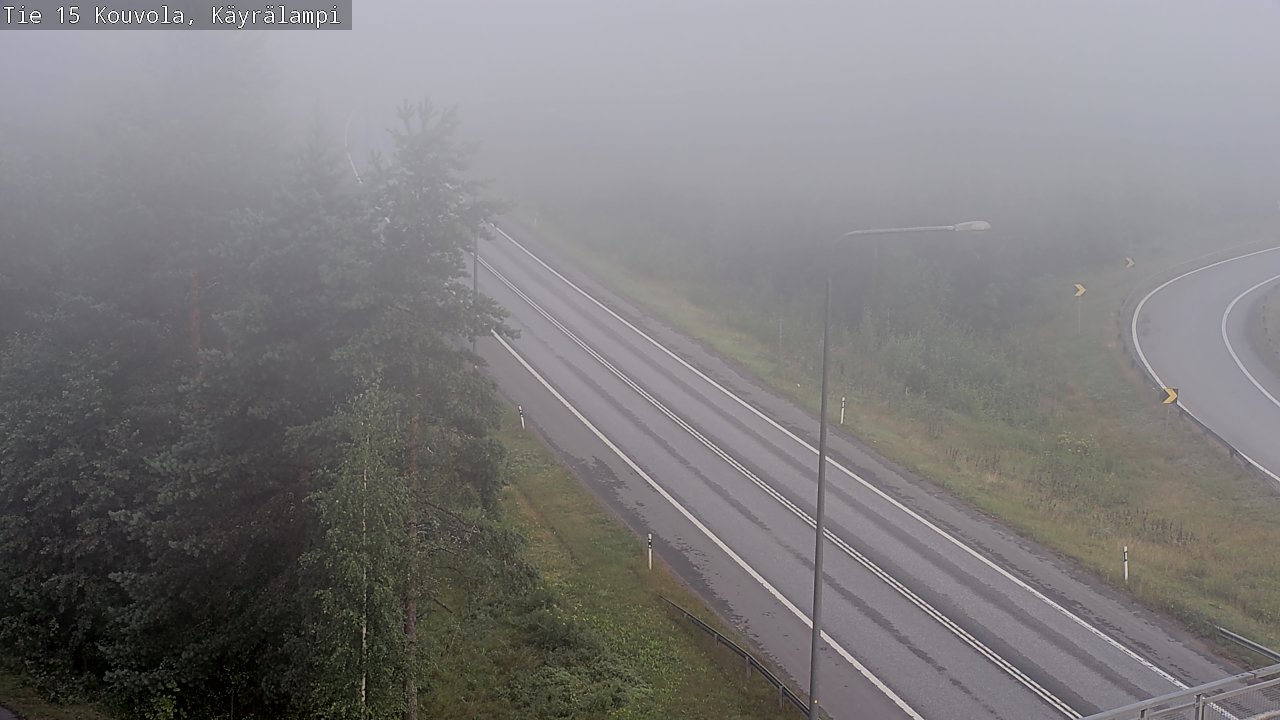 Weather Camera Image Road 15 Kouvola, Käyrälampi, Kouvola, Kymenlaakso