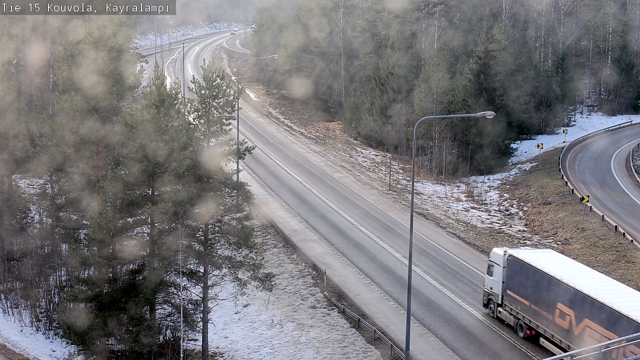 Weather Camera Image Väg 15 Kouvola, Käyrälampi, Kouvola, Kymenlaakso