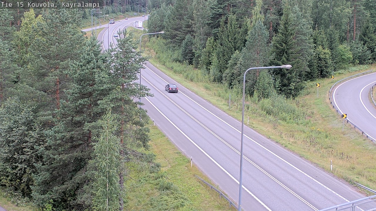 Weather Camera Image Road 15 Kouvola, Käyrälampi, Kouvola, Kymenlaakso