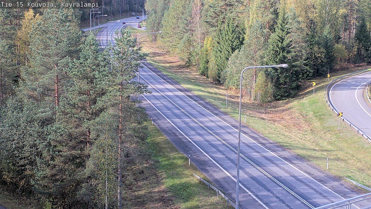 Weather Camera Image Road 15 Kouvola, Käyrälampi, Kouvola, Kymenlaakso