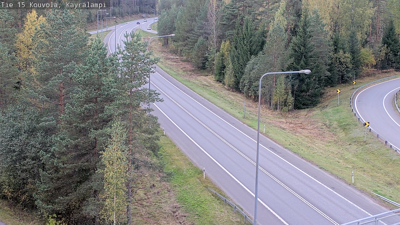 Weather Camera Image Road 15 Kouvola, Käyrälampi, Kouvola, Kymenlaakso