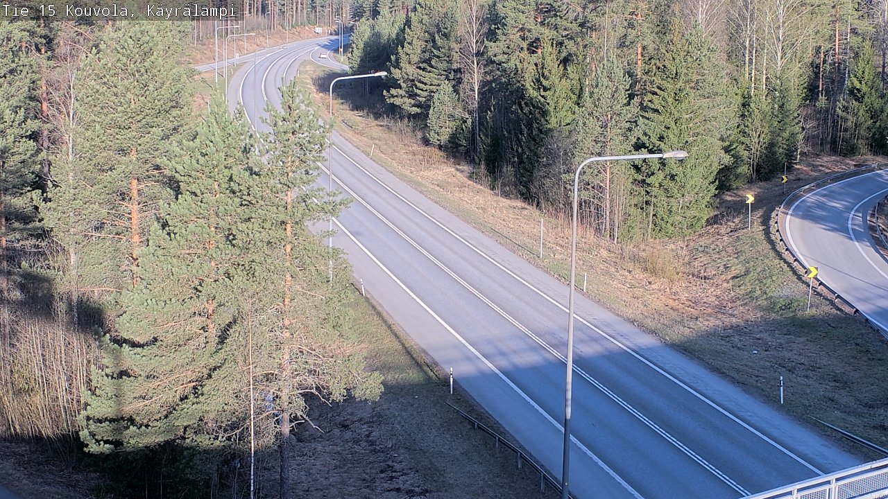 Weather Camera Image Road 15 Kouvola, Käyrälampi, Kouvola, Kymenlaakso