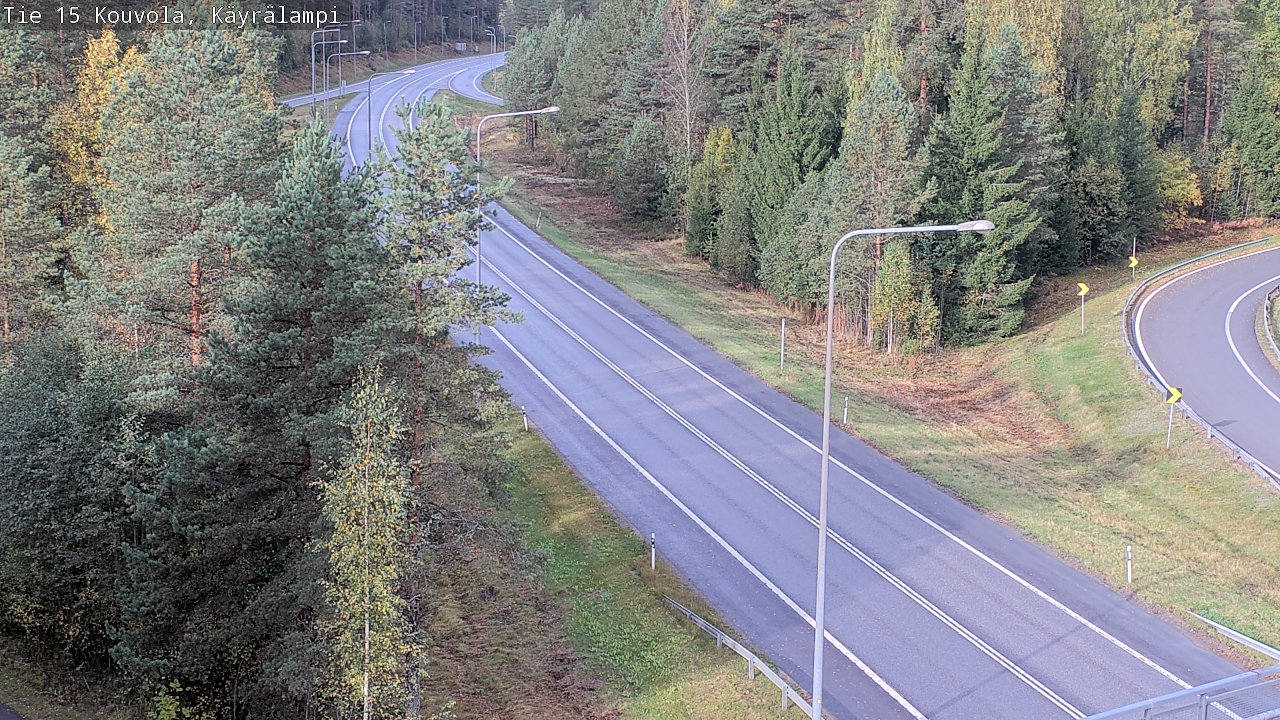 Weather Camera Image Road 15 Kouvola, Käyrälampi, Kouvola, Kymenlaakso