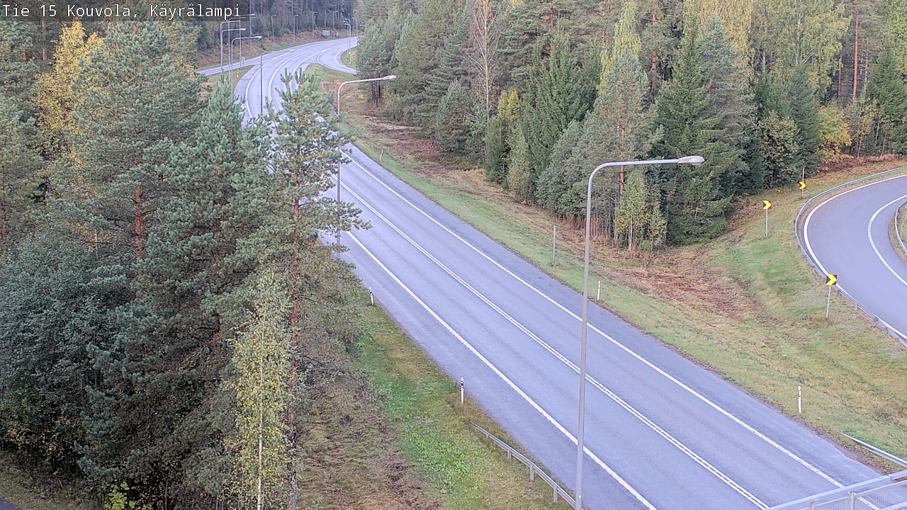 Weather Camera Image Road 15 Kouvola, Käyrälampi, Kouvola, Kymenlaakso