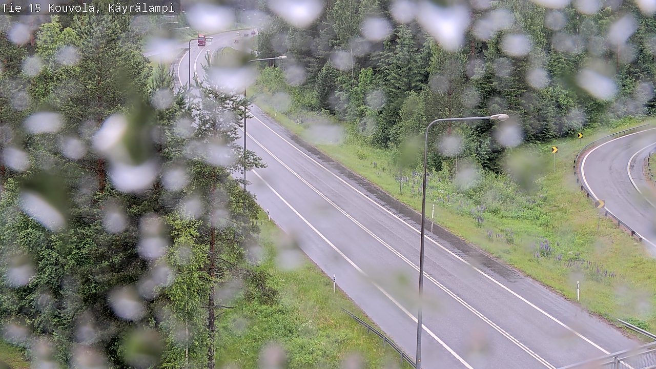 Weather Camera Image Väg 15 Kouvola, Käyrälampi, Kouvola, Kymenlaakso