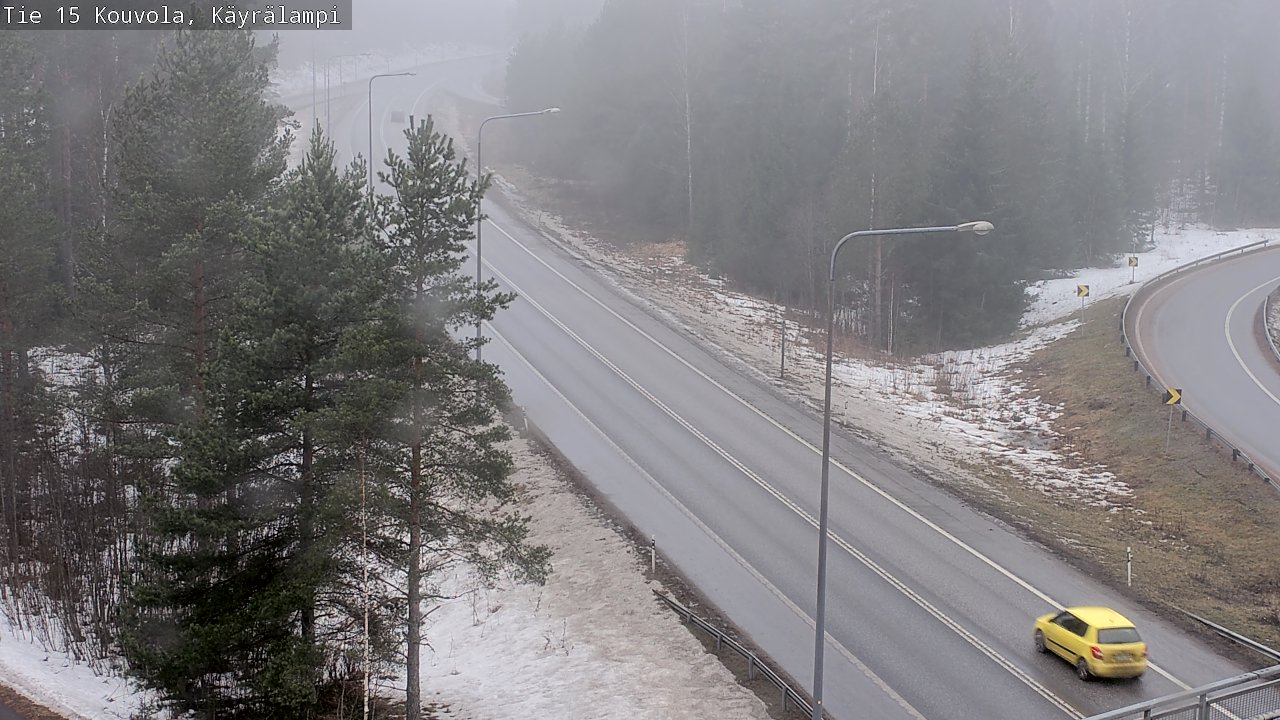 Weather Camera Image Väg 15 Kouvola, Käyrälampi, Kouvola, Kymenlaakso