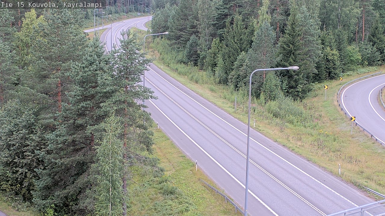 Weather Camera Image Road 15 Kouvola, Käyrälampi, Kouvola, Kymenlaakso