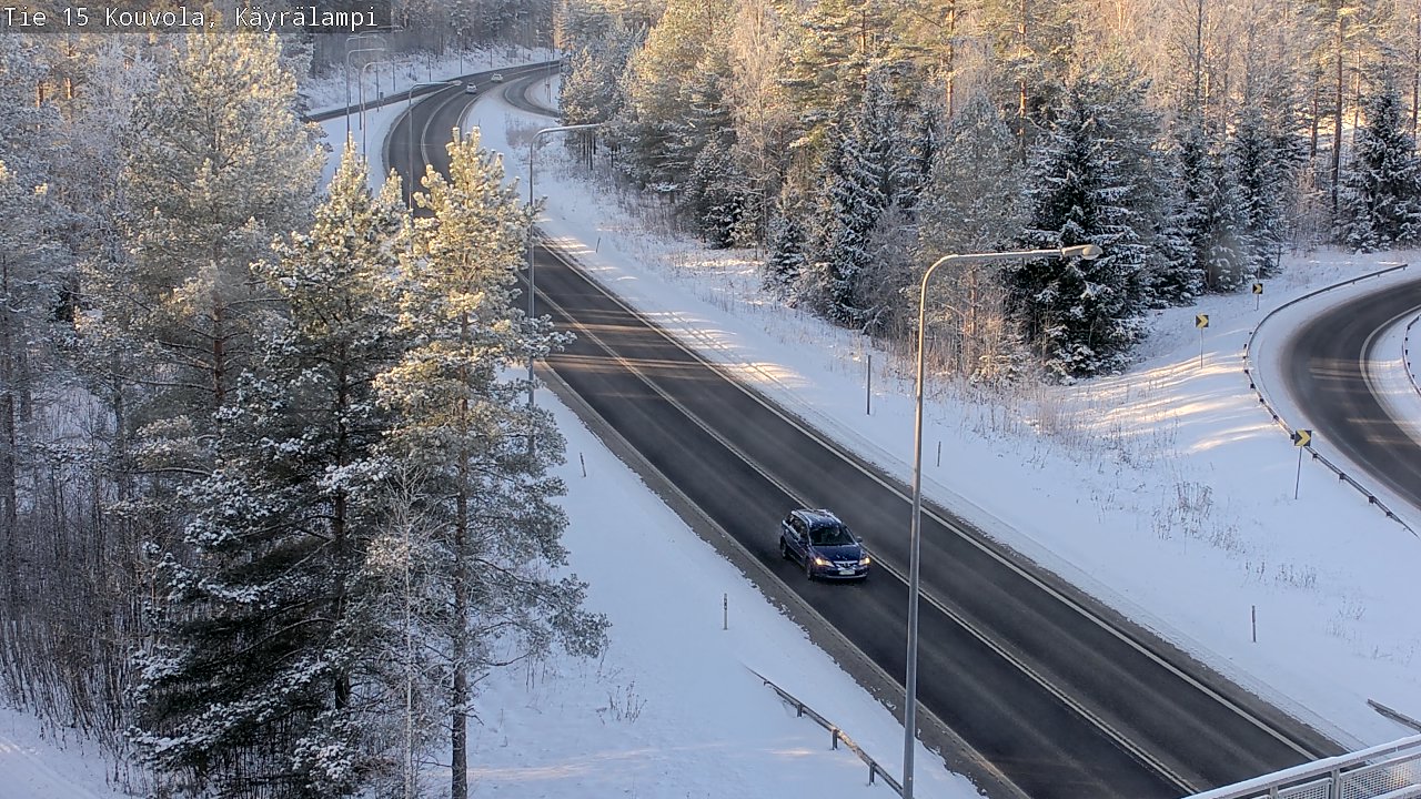 Weather Camera Image Väg 15 Kouvola, Käyrälampi, Kouvola, Kymenlaakso