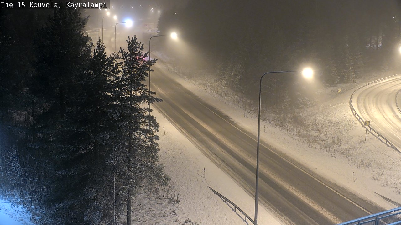 Weather Camera Image Road 15 Kouvola, Käyrälampi, Kouvola, Kymenlaakso