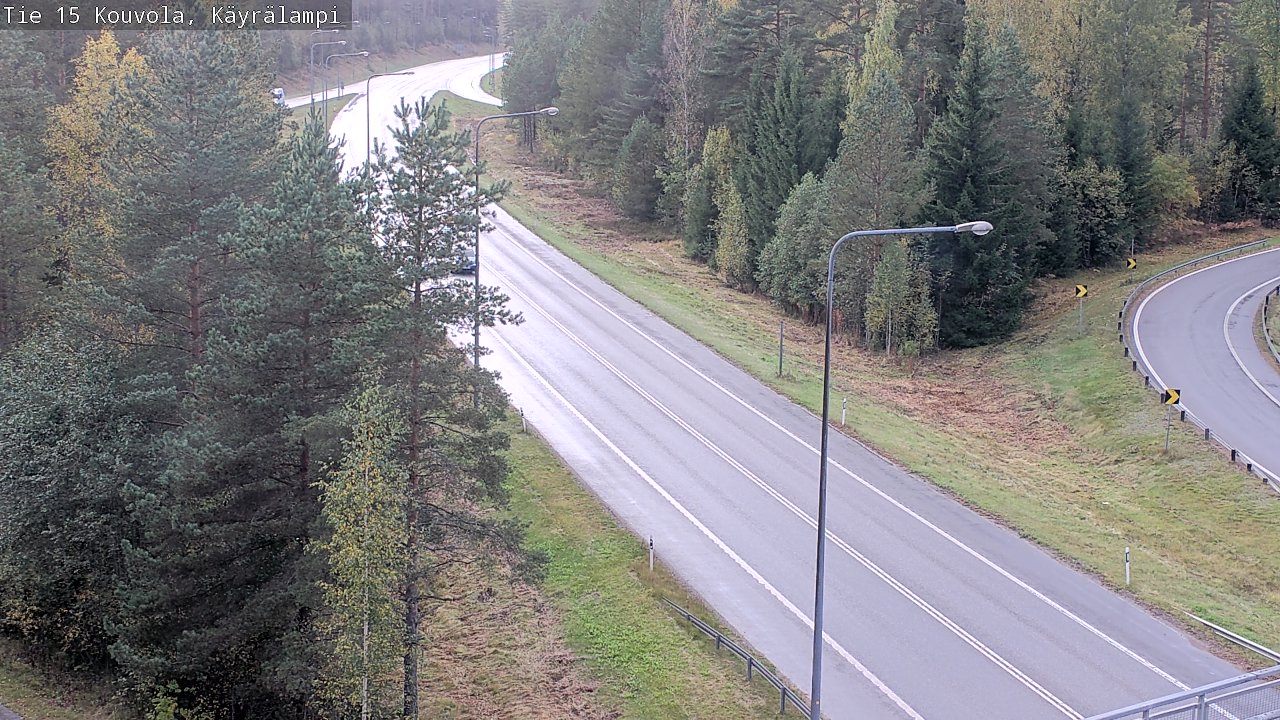 Weather Camera Image Road 15 Kouvola, Käyrälampi, Kouvola, Kymenlaakso