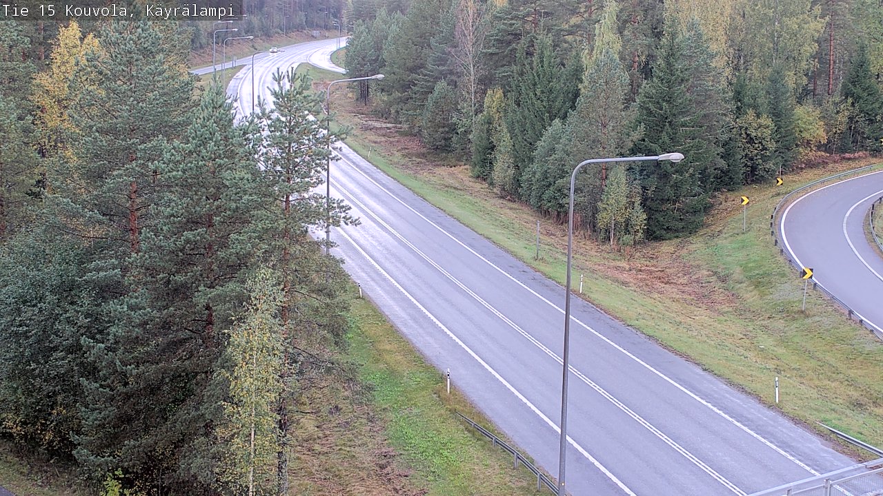 Weather Camera Image Väg 15 Kouvola, Käyrälampi, Kouvola, Kymenlaakso