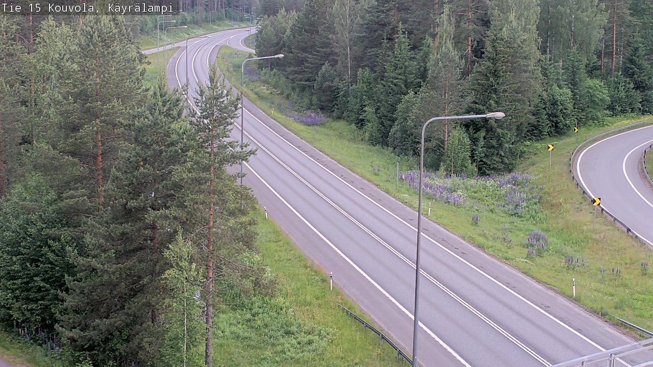 Weather Camera Image Road 15 Kouvola, Käyrälampi, Kouvola, Kymenlaakso
