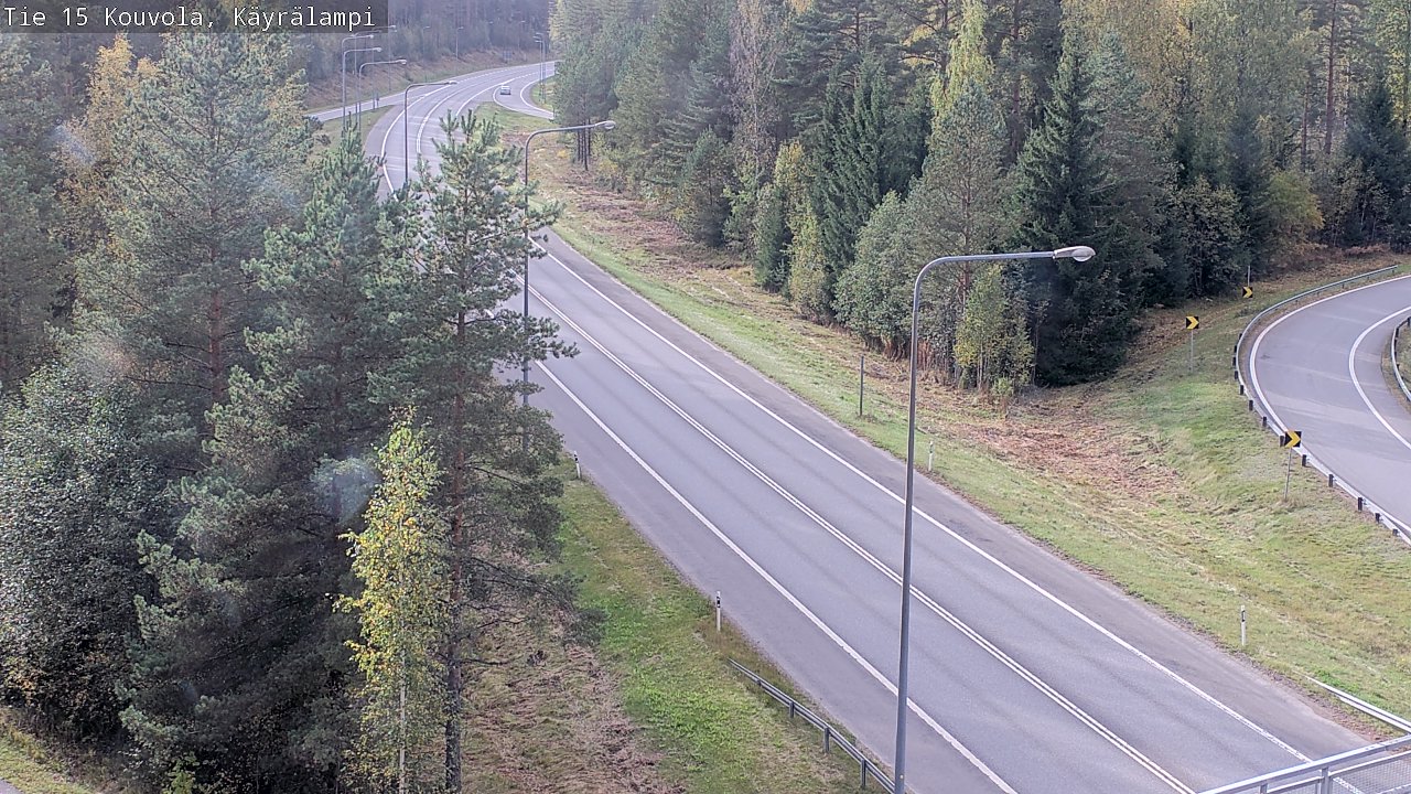 Weather Camera Image Road 15 Kouvola, Käyrälampi, Kouvola, Kymenlaakso