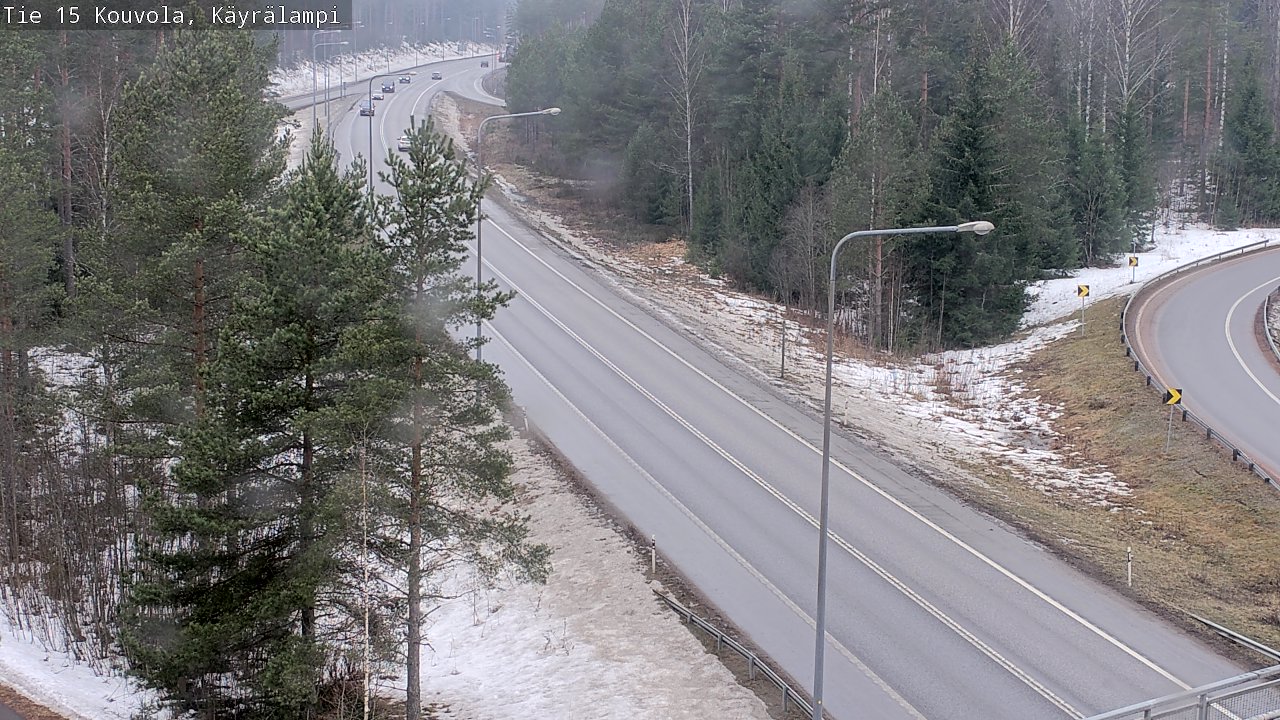 Weather Camera Image Väg 15 Kouvola, Käyrälampi, Kouvola, Kymenlaakso