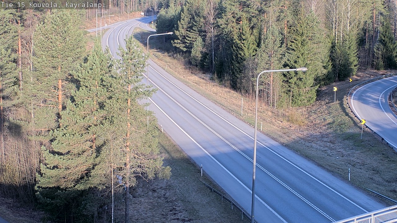 Weather Camera Image Road 15 Kouvola, Käyrälampi, Kouvola, Kymenlaakso