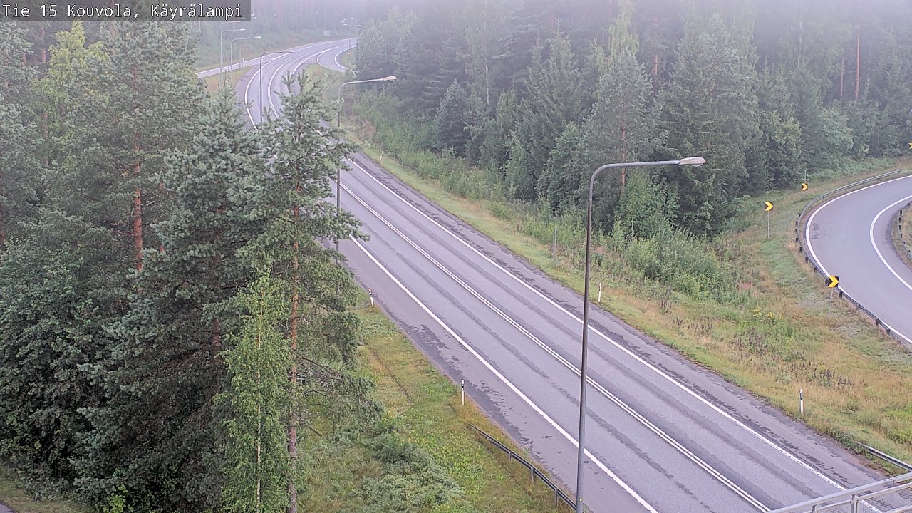 Weather Camera Image Road 15 Kouvola, Käyrälampi, Kouvola, Kymenlaakso
