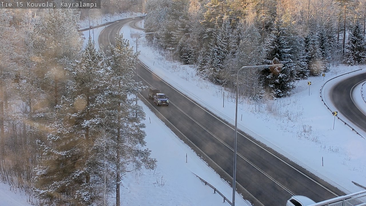 Weather Camera Image Road 15 Kouvola, Käyrälampi, Kouvola, Kymenlaakso