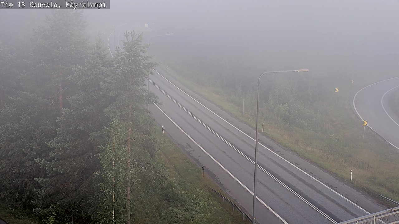 Weather Camera Image Road 15 Kouvola, Käyrälampi, Kouvola, Kymenlaakso