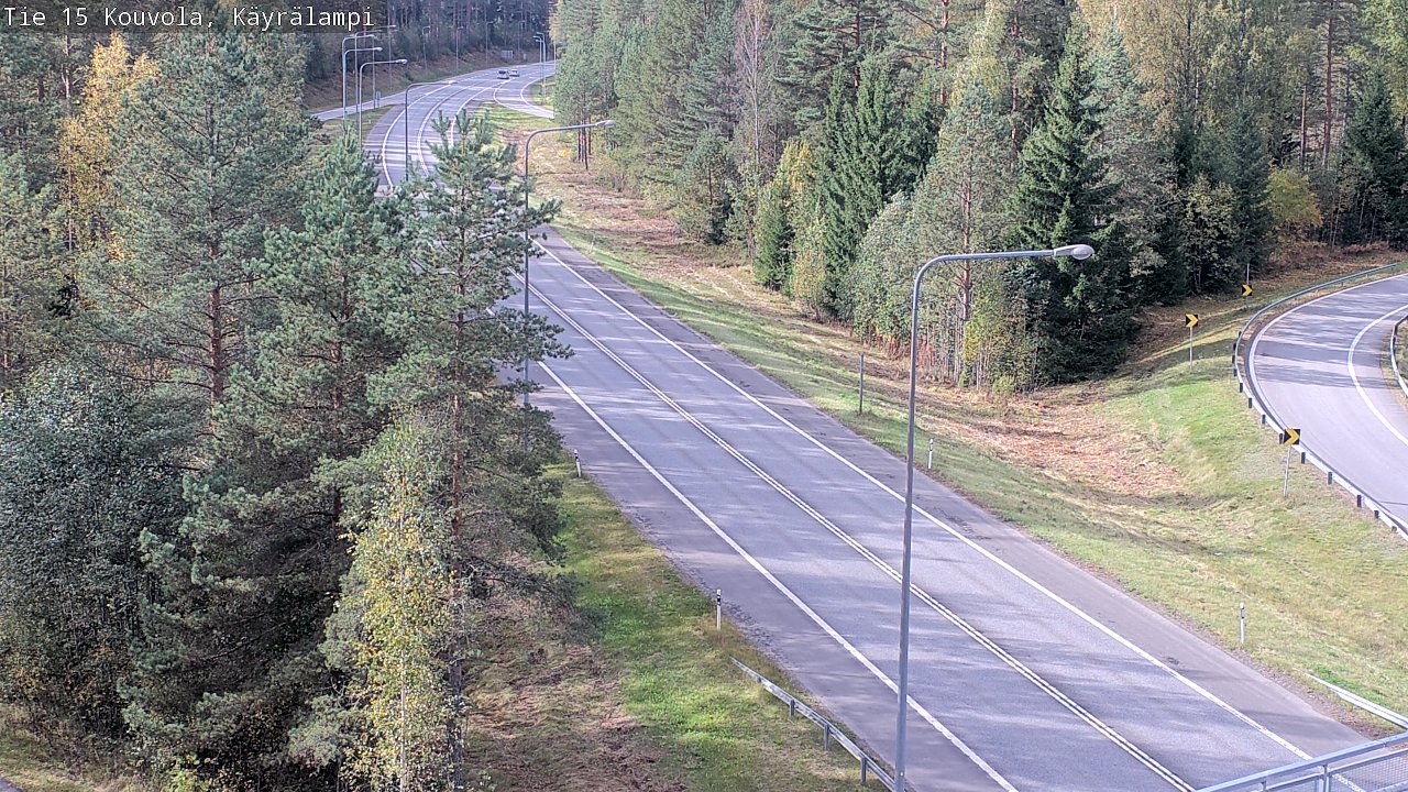 Weather Camera Image Road 15 Kouvola, Käyrälampi, Kouvola, Kymenlaakso