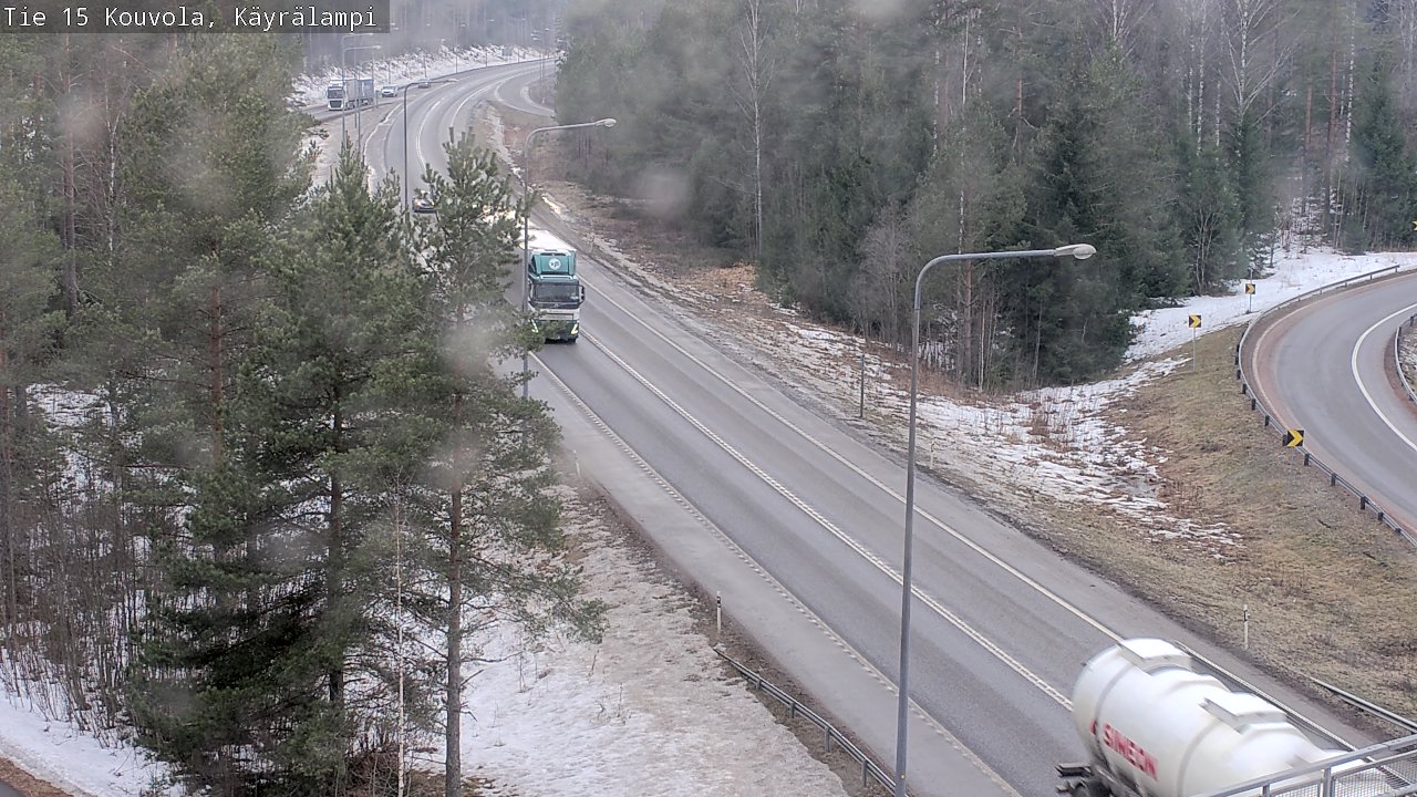 Weather Camera Image Väg 15 Kouvola, Käyrälampi, Kouvola, Kymenlaakso