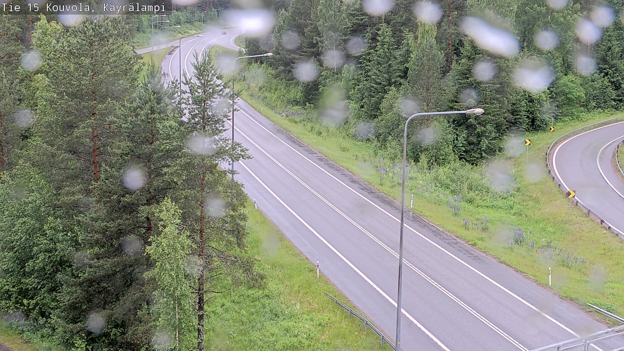 Weather Camera Image Väg 15 Kouvola, Käyrälampi, Kouvola, Kymenlaakso