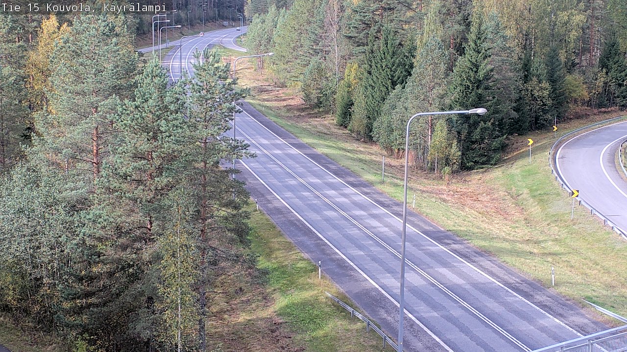 Weather Camera Image Road 15 Kouvola, Käyrälampi, Kouvola, Kymenlaakso
