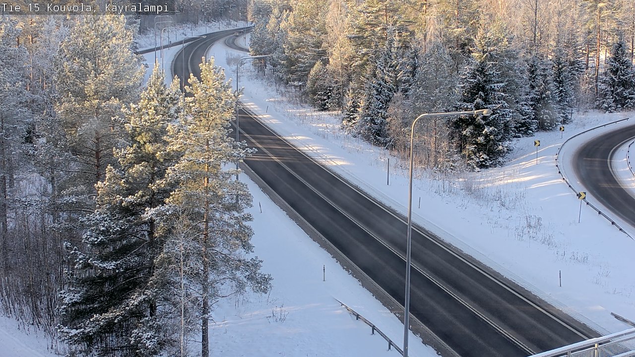 Weather Camera Image Väg 15 Kouvola, Käyrälampi, Kouvola, Kymenlaakso