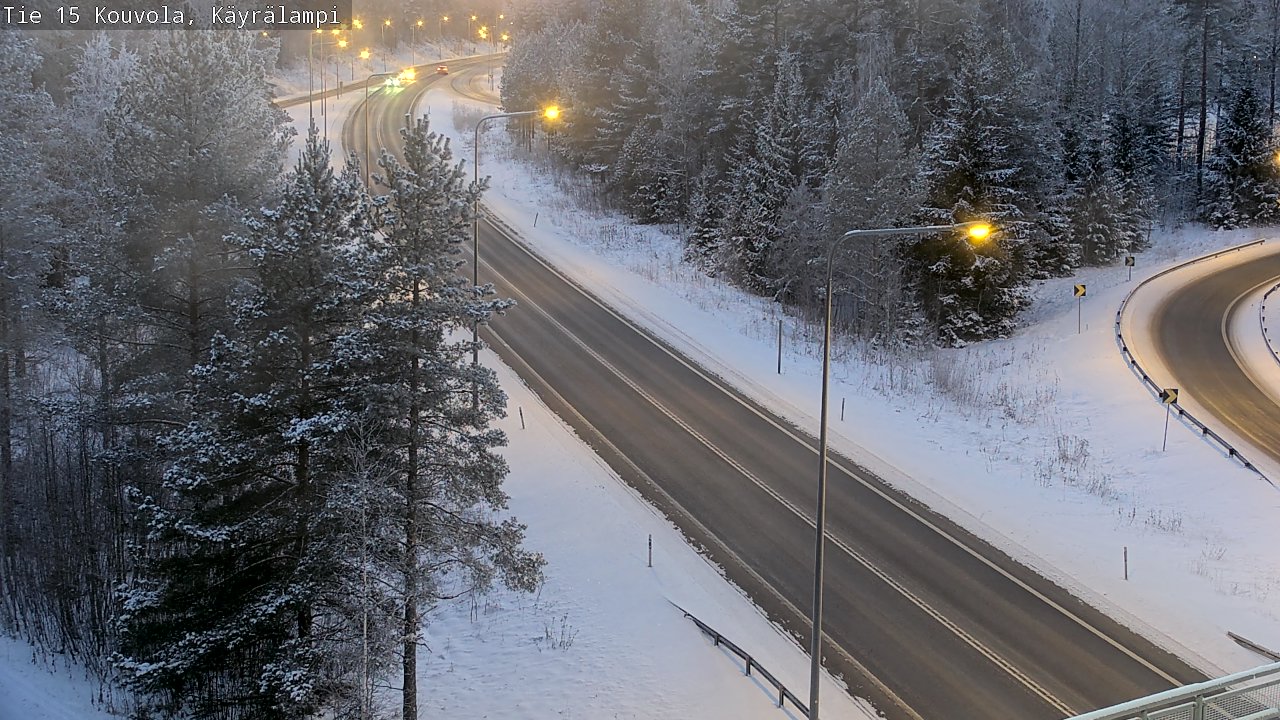 Weather Camera Image Road 15 Kouvola, Käyrälampi, Kouvola, Kymenlaakso