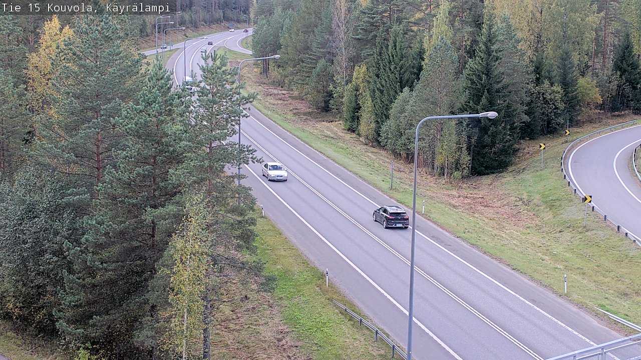 Weather Camera Image Road 15 Kouvola, Käyrälampi, Kouvola, Kymenlaakso