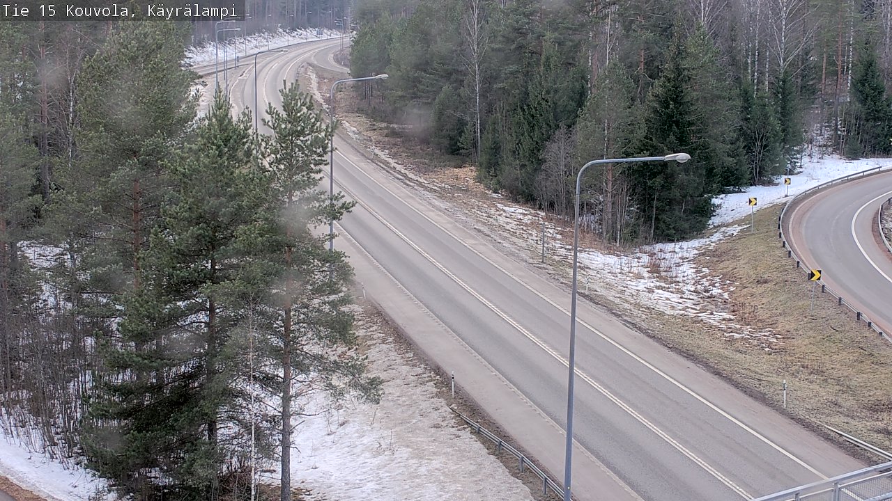 Weather Camera Image Väg 15 Kouvola, Käyrälampi, Kouvola, Kymenlaakso