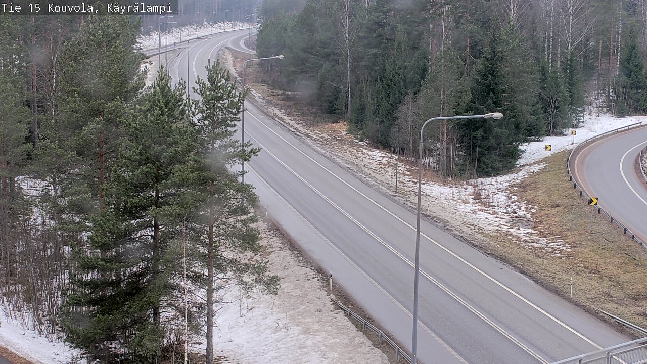 Weather Camera Image Väg 15 Kouvola, Käyrälampi, Kouvola, Kymenlaakso