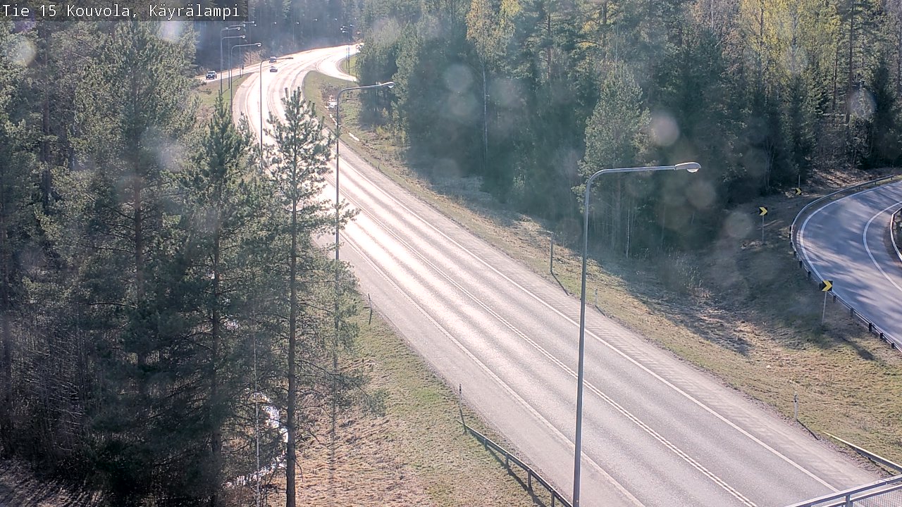 Kelikamerat Kuva Tie 15 Kouvola, Käyrälampi, Kouvola, Kymenlaakso
