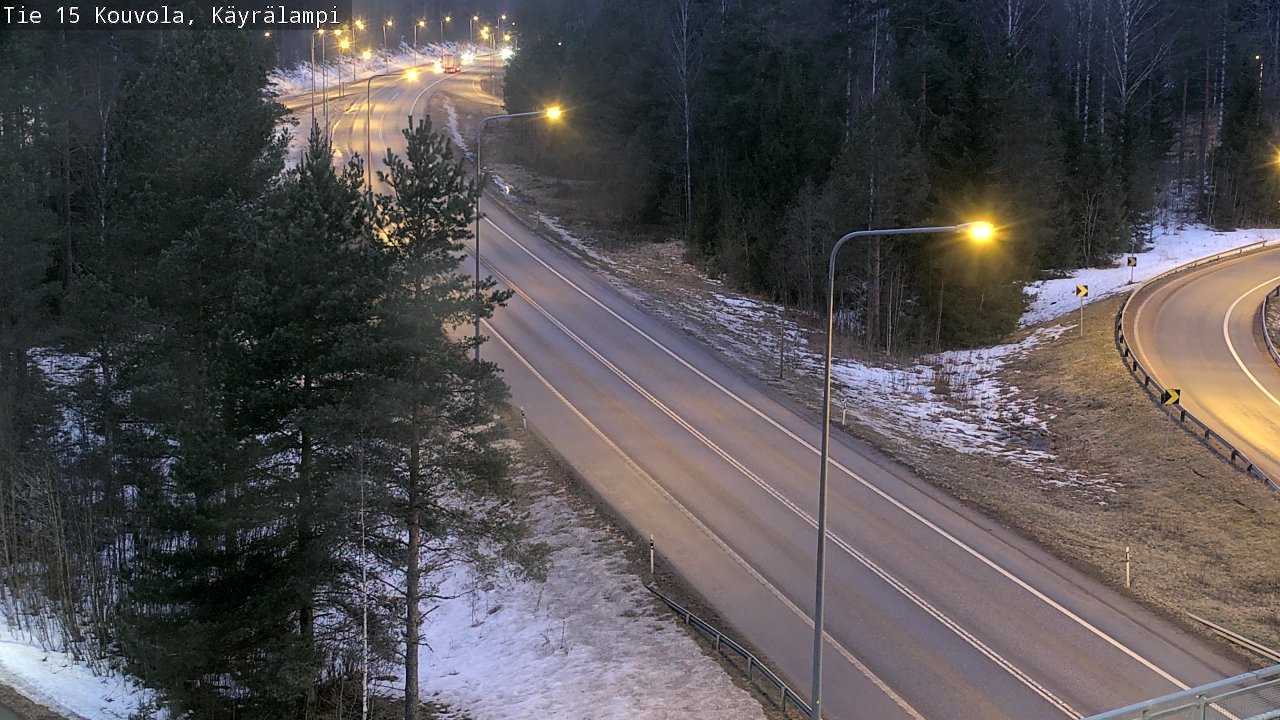 Weather Camera Image Väg 15 Kouvola, Käyrälampi, Kouvola, Kymenlaakso