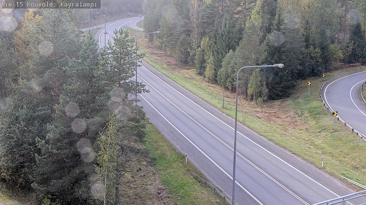 Weather Camera Image Road 15 Kouvola, Käyrälampi, Kouvola, Kymenlaakso