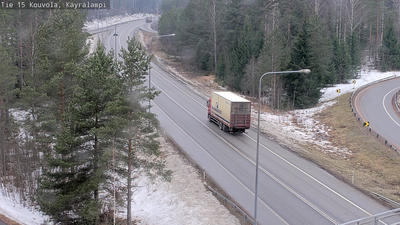 Weather Camera Image Väg 15 Kouvola, Käyrälampi, Kouvola, Kymenlaakso